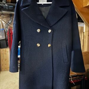 Navy Wool Coat
